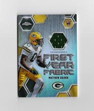 MATTHEW GOLDEN - 2005 Topps Chrome First Year Fabric RC Jersey Green Bay Packer