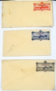 3 - 1893 HAWAIIAN COVERS 2, 5, & 10 KENETA W/OVERPRINT IN RED 