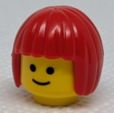 LEGO Red Hair with Short Bob Cut - New