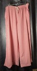 Red And White Striped Pants By cozy Co Size 1x With Drawstring Waist And Pockets — photo 1