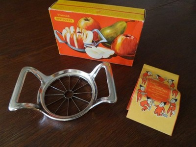 Vintage Westmark Divisorex Apfel und Birnen Teiler Schneider Metall NOS OVP