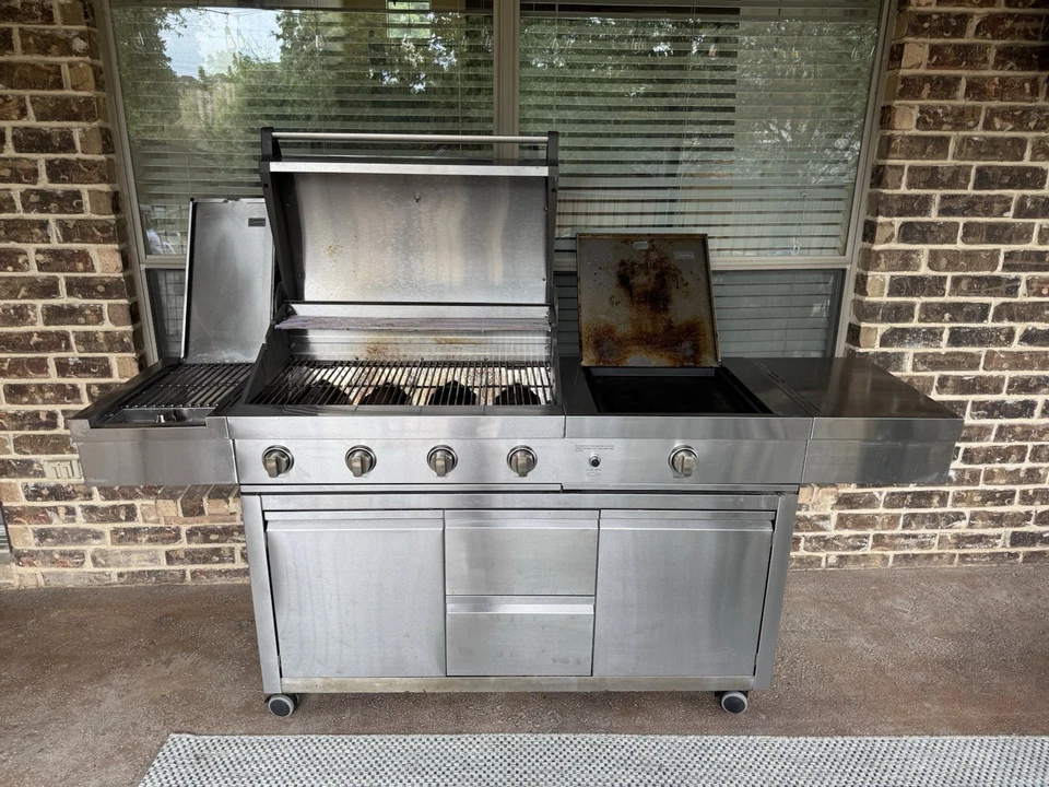 Grelha: Members Mark grande externa com chapa lateral e queimador - Imagem 2 de 4