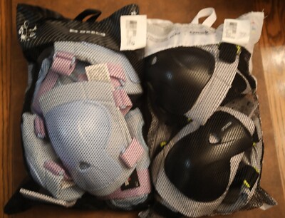 Two Sets of Oxelo Skate/scooter Protection Pads, Knee, Elbow & Wrist. Kids 9-15