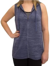 ‘ACTIVE LIFE’ WOMEN’S PERFORMANCE  FULL-ZIP HOODED VEST SIZE: MED MSRP: $78 NWT