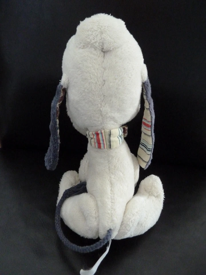 *. DOUDOU PELUCHE DISNEY NICOTOY PLUTO CHIEN PATTES ARTICULEES BLANC BLEU TBE - Photo 4/4
