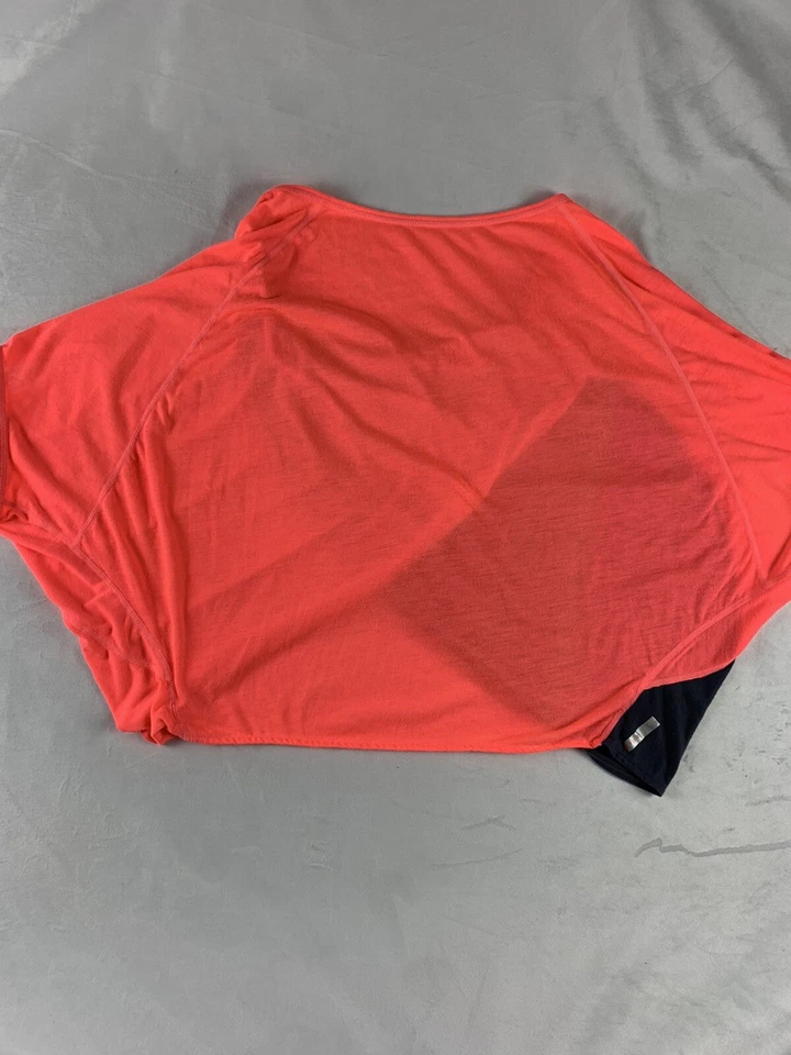 Zella Cold Shoulder Athletic Top Womens Medium Pink Grey Short Sleeve M Yoga - Image 4 of 4