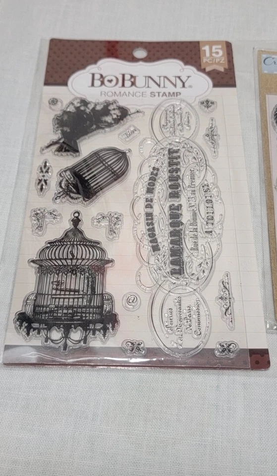 Paquete de 2 - Estampillas acrílicas transparentes - Nuevas en paquetes - Nuevo stock antiguo Foto 2 de 4