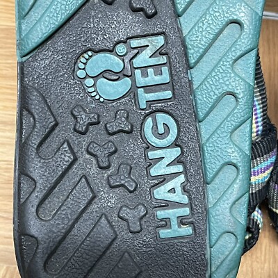 Vintage Y2K Hang Ten Cross CTS Sandals Adjustable Strap Men 