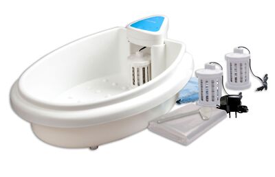 Hydrosana Fußelektrolysebad weiss von Artland mit 3 Spulen, Dosierlöffel