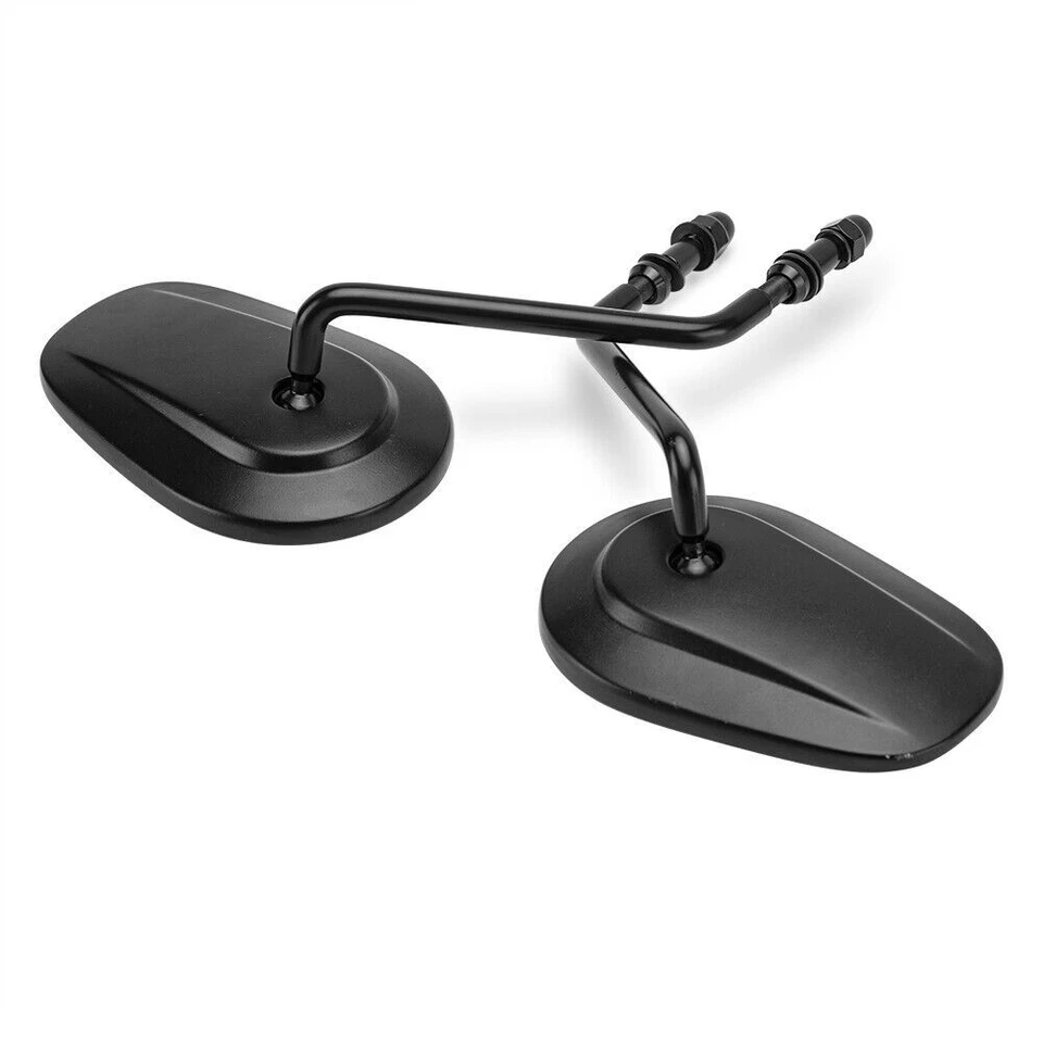 Espejos retrovisores laterales negros para motocicleta Harley Dyna Sportster XL1200 hierro 883 Foto 4 de 4