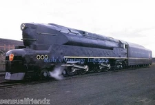 Pennsylvania Railroad T-1 Shark nose Steam Locomotive Train 6110 photo 1940s
