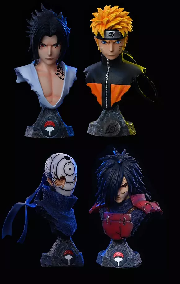 BUSTES FIGURINE NARUTO Statue manga Madara Sasuke Obito Uzumaki Tobirama  Shisui