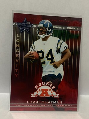 2002 Leaf Rookies and Stars Longevity #'d/50 - JESSE CHATMAN