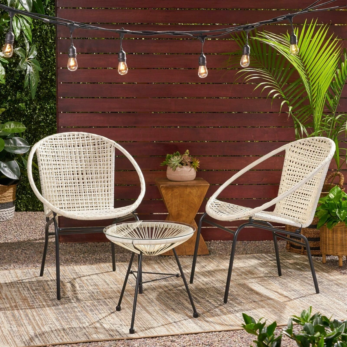 Rattan chat set sales