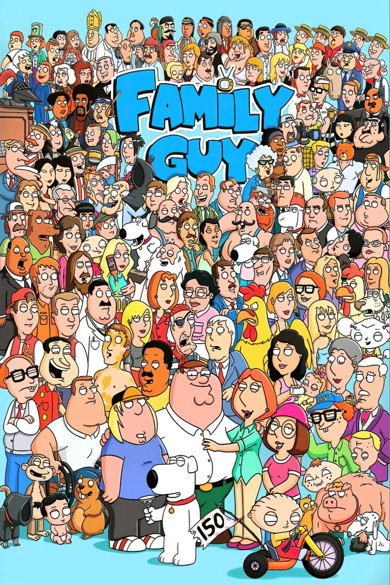 FAMILY GUY CHARACTERS CAST PETER GRIFFIN TV SHOW SERIES PRINT PREMIUM  POSTER | eBay