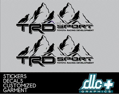 TRD Racing Development Sport 4x4 Decals Fits Toyota Tacoma Tundra Bedside Truck Sticker Vinyl In 5 Colors (2 Pieces - Foto 5