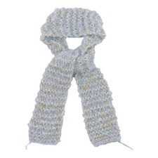 Women's Scarf Hand Knitted Spakly Baby Blue Pre-Owned 