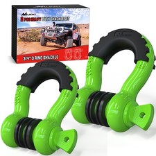 Nilight 34 D-ring Shackles Heavy Duty Off Road Recovery Shackle Green Nilight 34 D-ring Shackles Heavy Duty Off Road Recovery Shackle Green