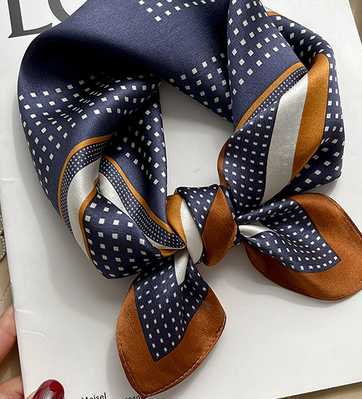 100% Mulberry Silk Square Scarf for Women 53x53cm Fashion Printed Shawl