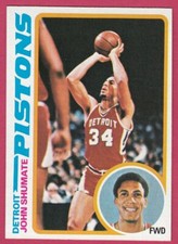 1978-79 Topps Basketball # 46 John Shumate -- Detroit Pistons