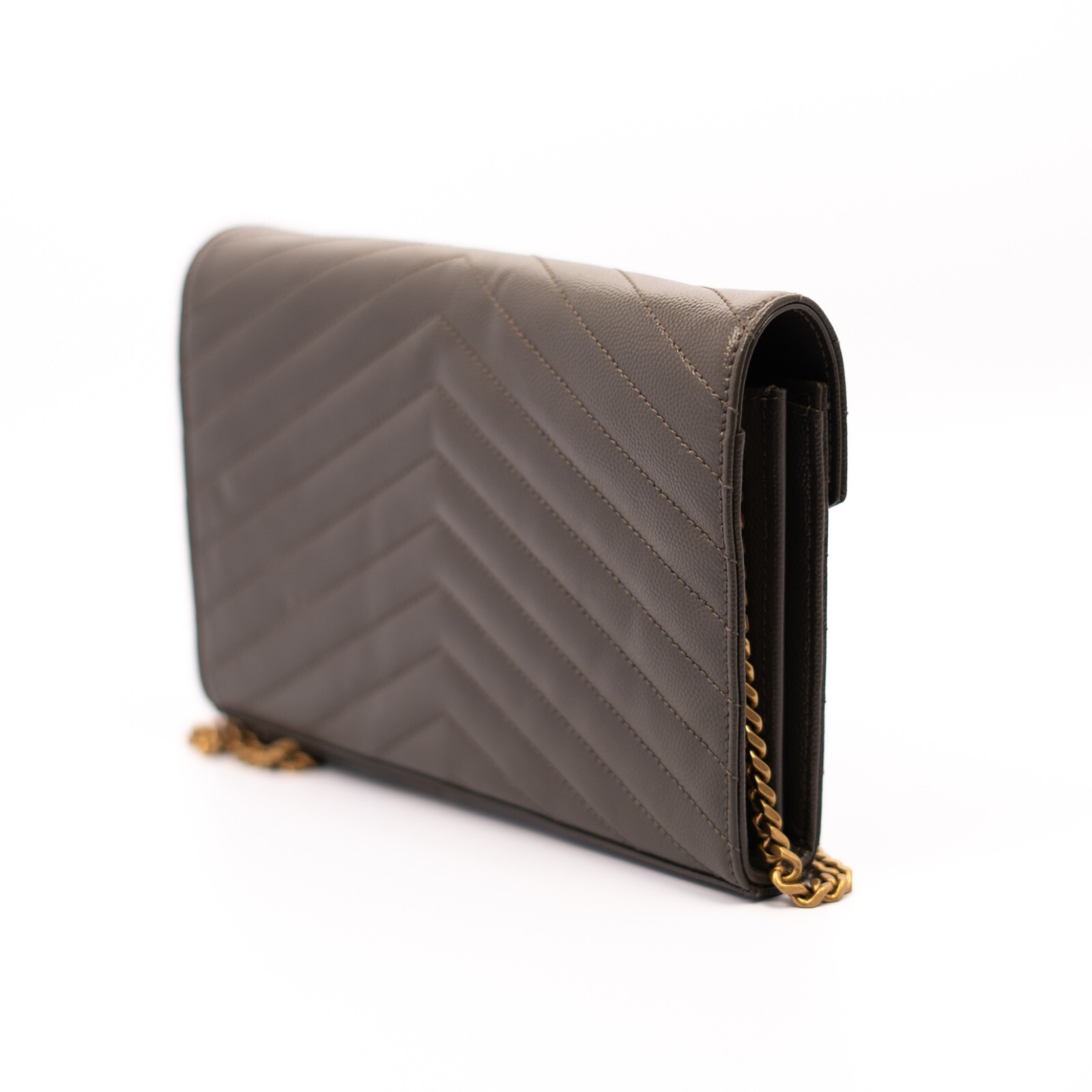 Saint Laurent Cartera Classica Cassandre Almizcle Cert Entrupy