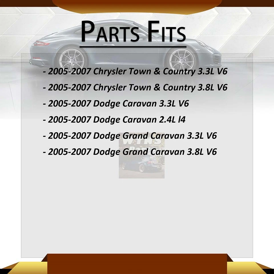 Extremos de barra de amarre exterior interior delantero 4x para Chrysler Town & Country 2005-2007 Foto 2 de 4