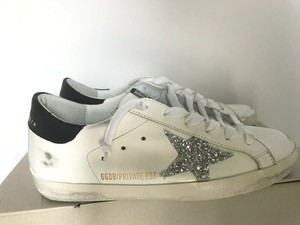 golden goose silver glitter sneakers