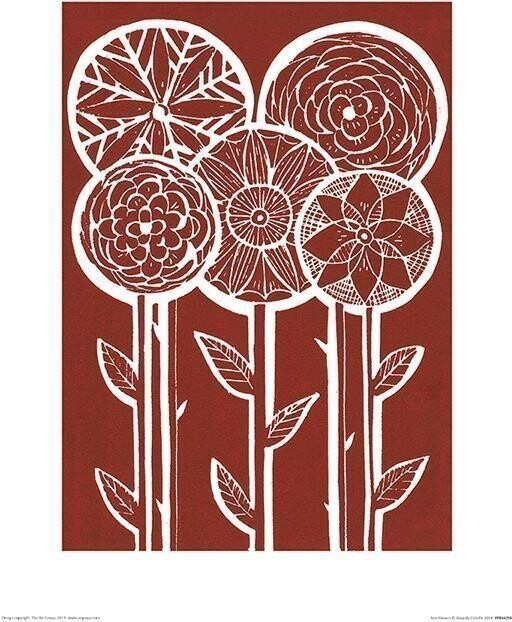 Pyramid: Amanda Colville: Five Flowers (Stampa 30X40 Cm) -