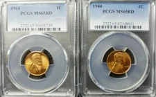 1944-P Lincoln Wheat Cent PCGS MS 65 RED 