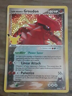 Team Magma's Groudon Pokemon Celebrations Classic Collection 9/95