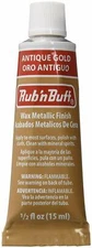 Amaco Rub 'N Buff Wax Metallic Finish, Antique Gold, 0.5-Fluid Ounce