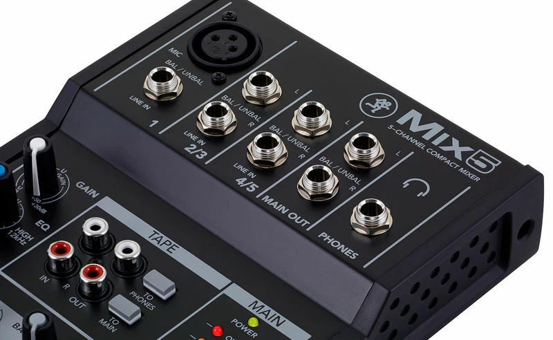 Mixer Kompakt Mit 5 Eingänge Mackie MIX5 Von Inklusive 1 Ch Mikrofon E 2 Stereo - Bild 4 von 4