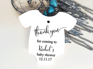 10 white gift tags