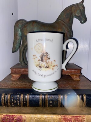 Holly Hobbie Sarah Kay True Friend Tee Kaffeebecher Katze Kätzchen Geschenk, Vintage, Retro
