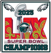 Philadelphia Eagles Super Bowl Champ 4" Vinyl Decal Sticker Car Window Champions