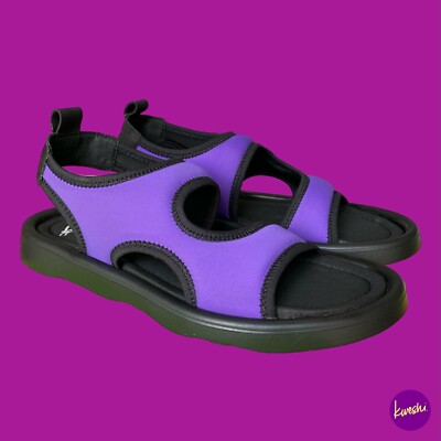 Fly London Damen Slingback Sandalen TREQ930, flacher Slingback, Viola, UK 4 / EU 37