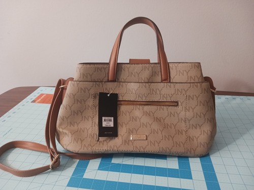 JONES NEW YORK 16"Celeste Satchel Toffee BROWN Casual Adjustable Strap MSRP $99