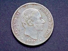 1885 - 10 Centavos Alfonso XII - Philippines Silver - KM#148/HK702