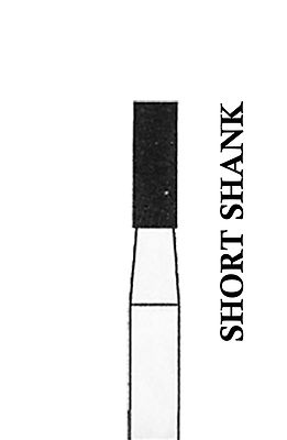 CROSSTECH Dental Diamond Short-Shank-FLATENDCYLINDER-836/014SC (MB1XC)-SC 5Burs