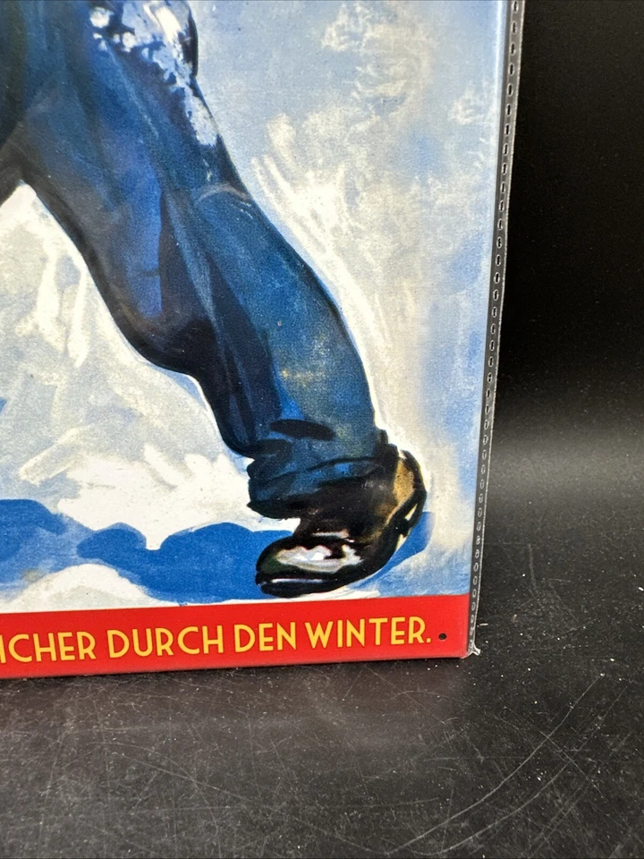 Sehr seltenes limitiertes Blechschild "Shell Kälteschutz" Erhabenes Motiv! I.6 - Bild 4 von 4