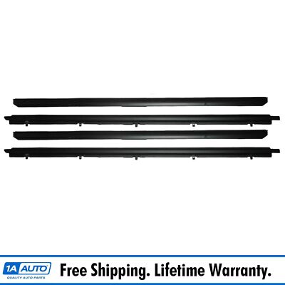 Window Sweep Felts Seals Weatherstrip 4 Piece Kit Set for Chevy GMC S10 Truck