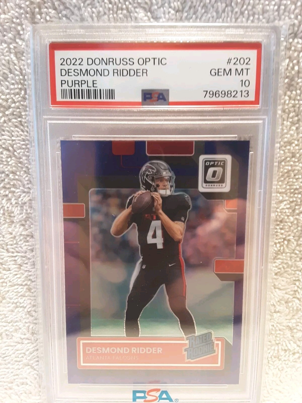 2022 Donruss Optic DESMOND RIDDER # 202 Purple /50 Rookie RC PSA 10 Gem Mint!!