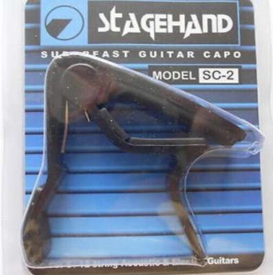 STAGEHAND TRIGGER QUICK CHANGE CAPO FÜR AKUSTIK-/ELEKTRISCHE GITARRE - SCHWARZ
