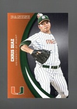 2015 PANINI MIAMI HURRICANES CHRIS DIAZ #71 BLACK 02/10
