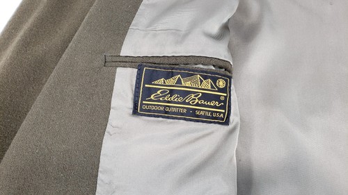 Women's Eddie Bauer Blazer Size 12 Women's Wool Blazer Olive Brown Pre-owned - Picture 10 of 10