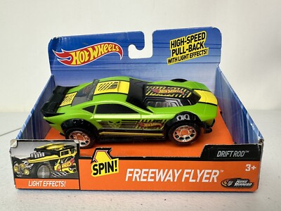Hot Wheels - Freeway Flyer - DRIFT ROD - Pull Back Light Up Car - RARE HTF - NEW