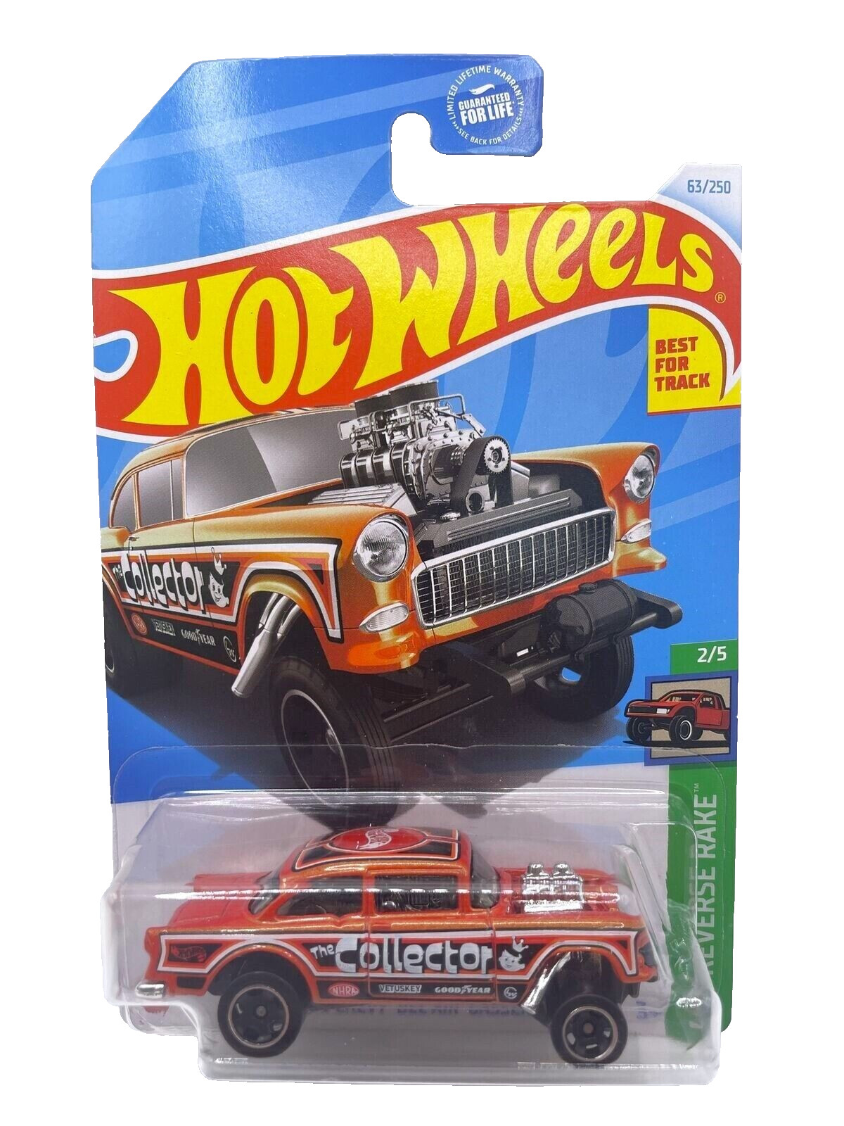 Hot Wheels 2024 '55 Chevy Bel Air Gasser HW Reverse Rake THE COLLECTOR