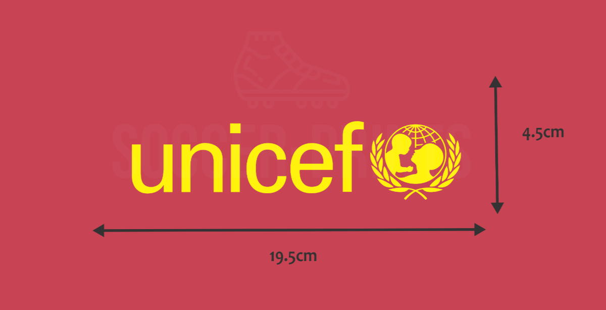 UNICEF back sponsor Heatpress PU Reproduction (FC Barcelona 2015