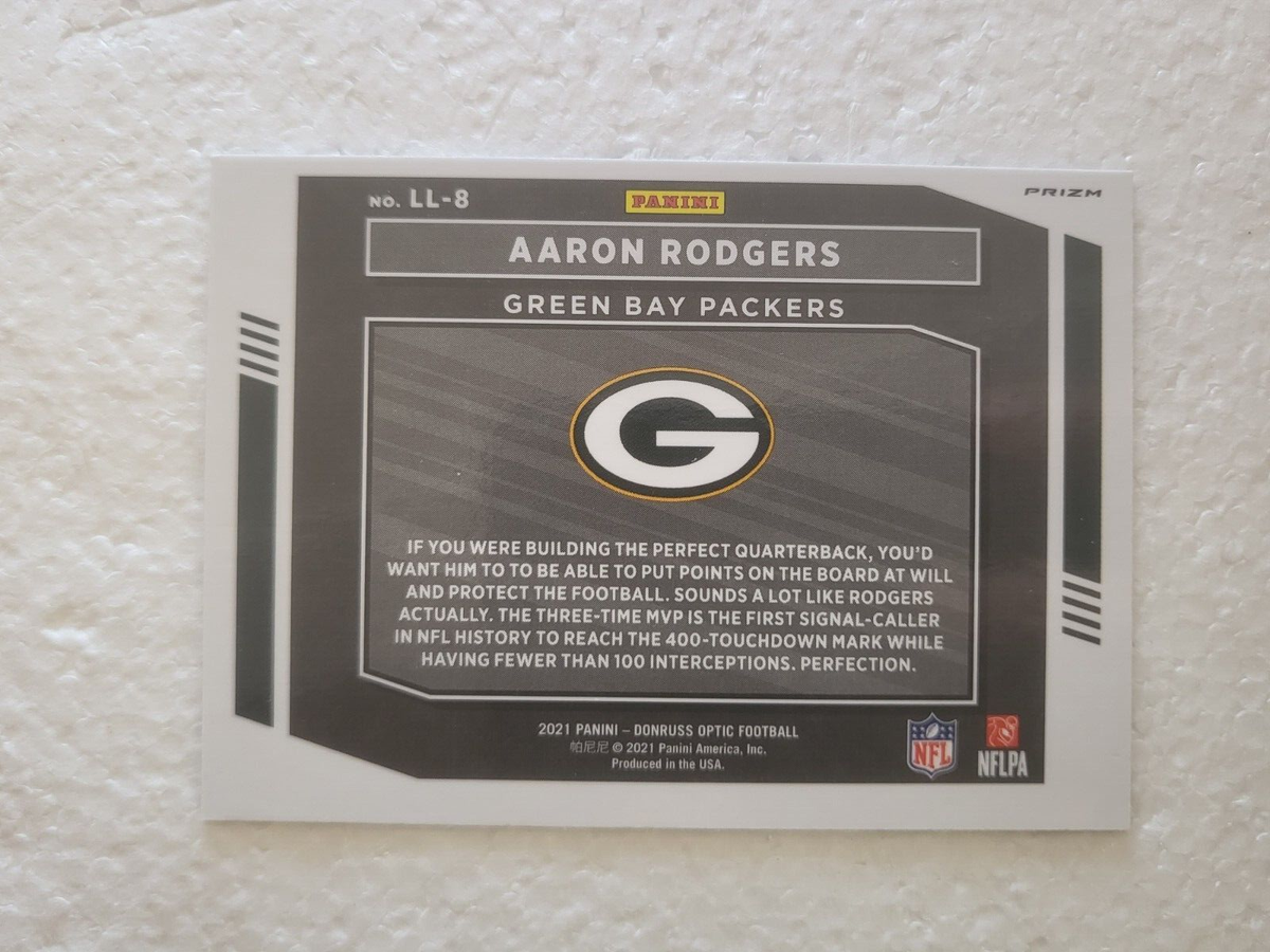 2021 PANINI DONRUSS OPTIC LEGENDARY LOGOS AARON RODGERS GB PACKERS