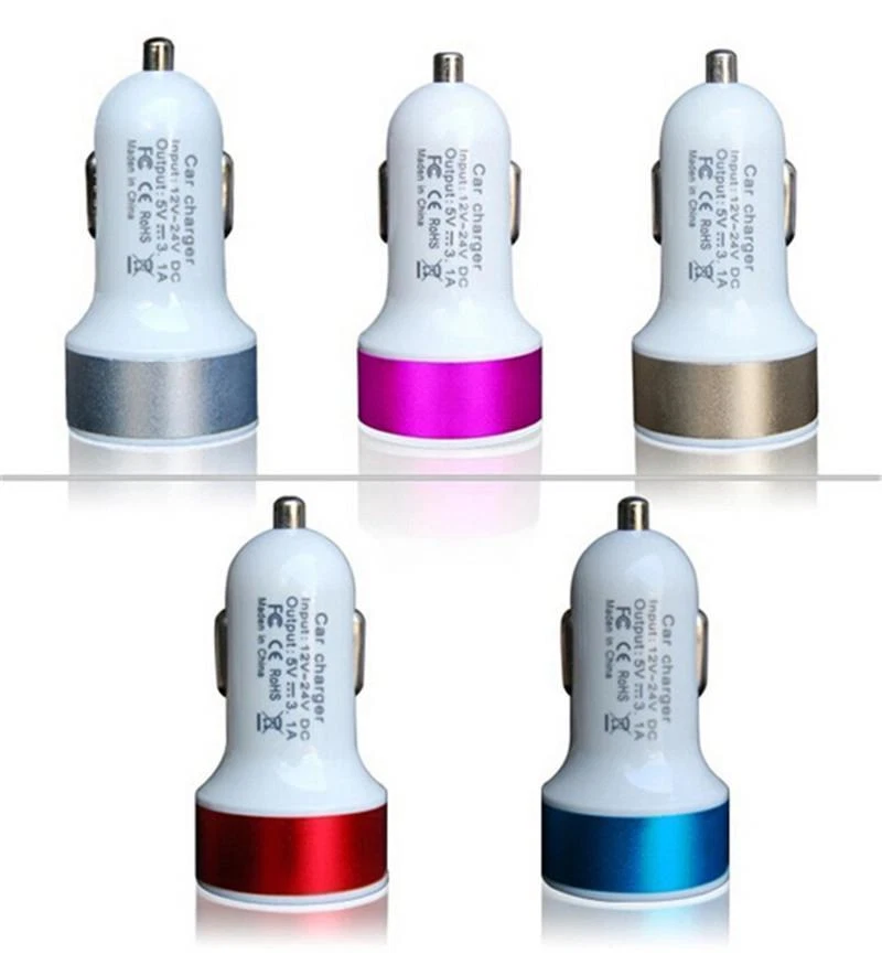 ОПТОВЫЙ ЛОТ из 100 ДВОЙНЫХ ДВОЙНЫХ USB-ПОРТОВ автомобильных зарядных устройств для iPhone УНИВЕРСАЛЬНЫХ 2.1A - Изображение 4 из 4